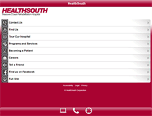 Tablet Screenshot of healthsouthtreasurecoast.com